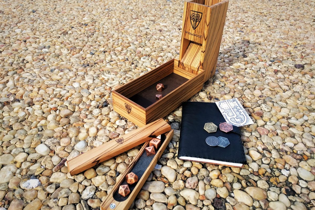Wyrmwood Gaming Review Complete Zebrawood Dice Tower System DropTheDie